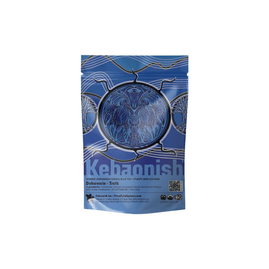 Kebaonish Ginger Cinnamon Herbal Blue Tea
