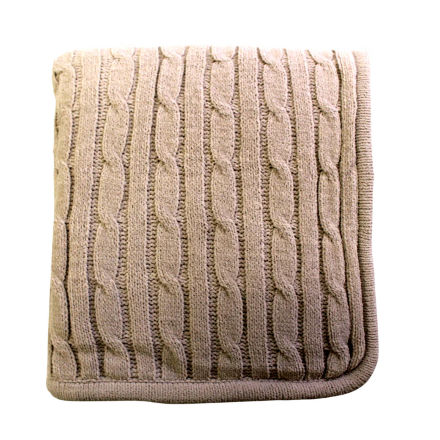 Cable Knit Lambswool Throw
