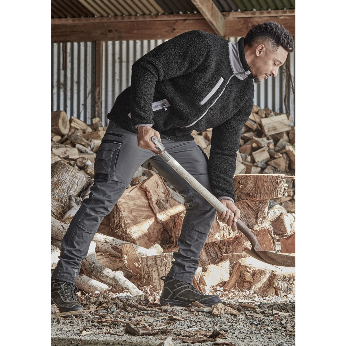 Syzmik Unisex Streetworx Full Zip Sherpa Fleece