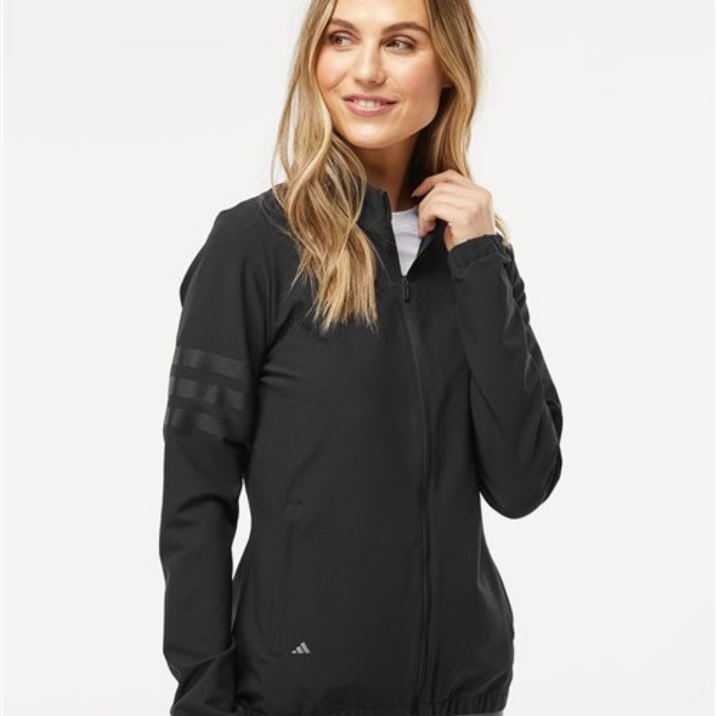 A268 - Adidas Women's 3-Stripes Full-Zip Jacket