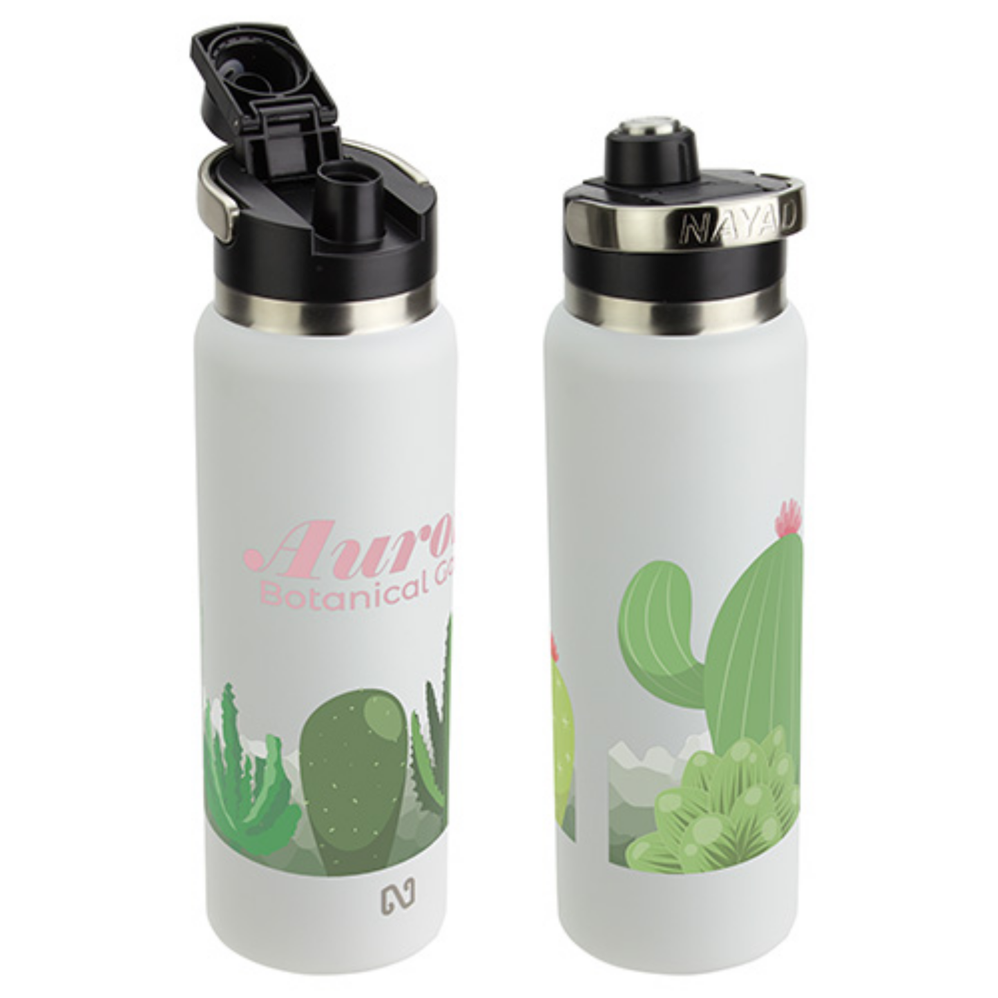 NAYAD® Traveler 40 oz Stainless Double-wall Bottle with Twist-Top Spout