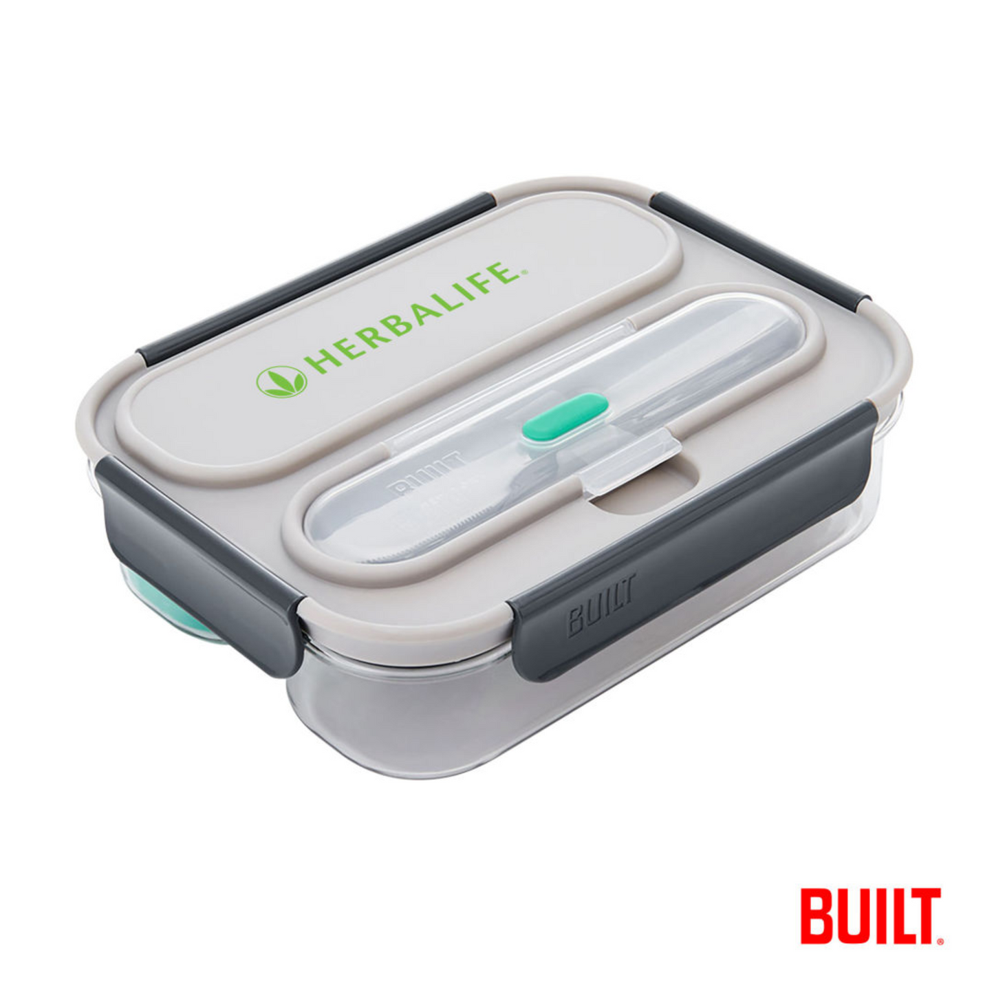 BUILT® 2 Compartment Bento Lunch Box w/Ice Pack