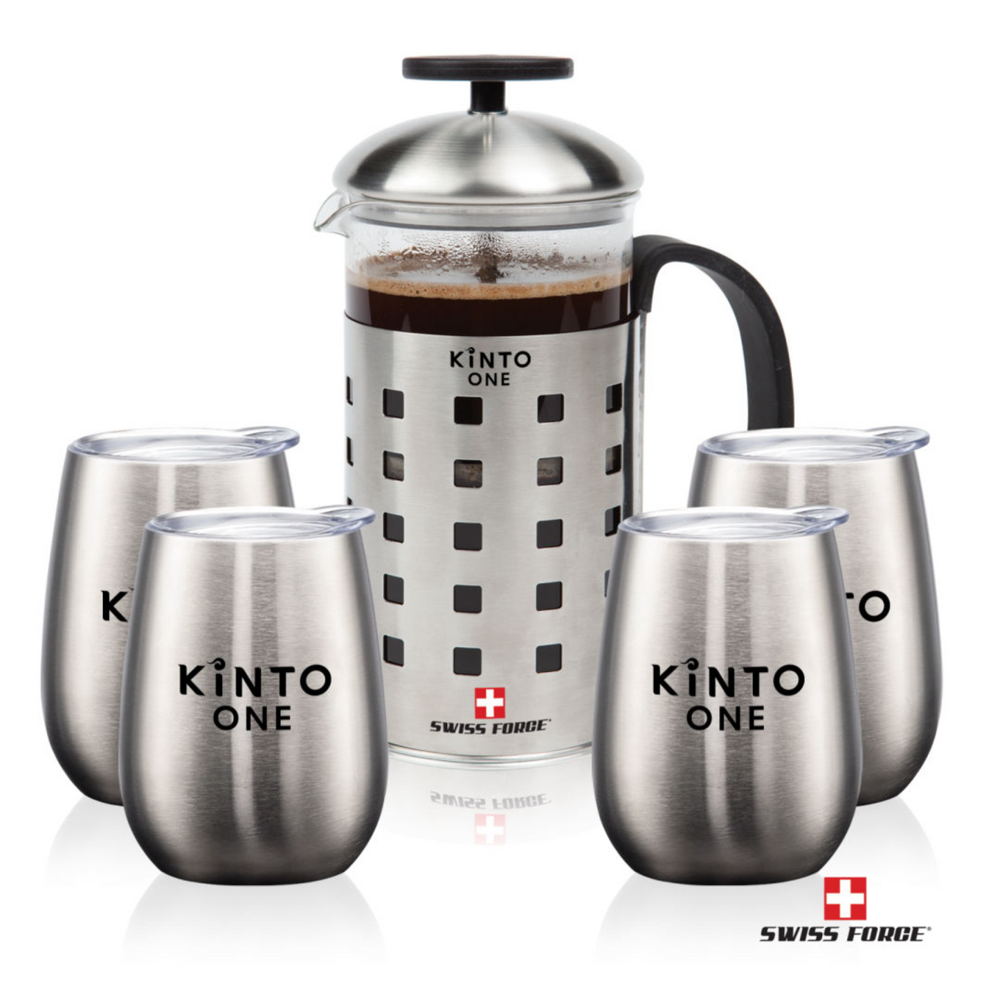 Swiss Force® Coffee Press & Vivaldi Cups