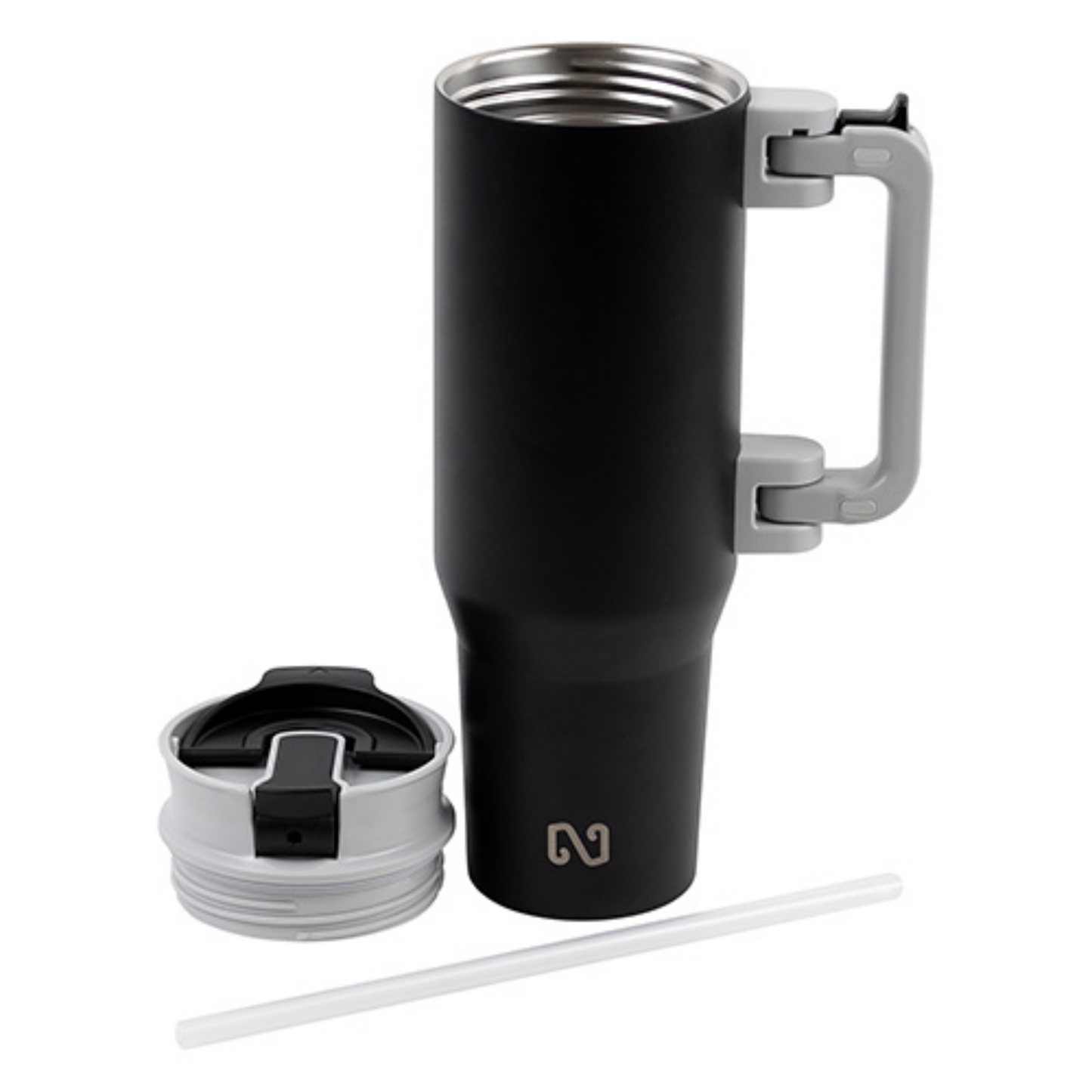 NAYAD® Genesis 40 oz Stainless Steel Double-Wall Mug with Foldable Handle