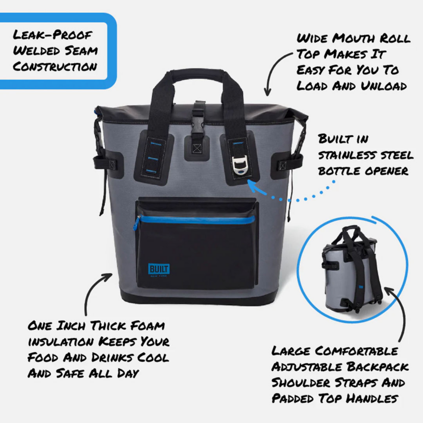 BUILT® Welded Cooler Backpack