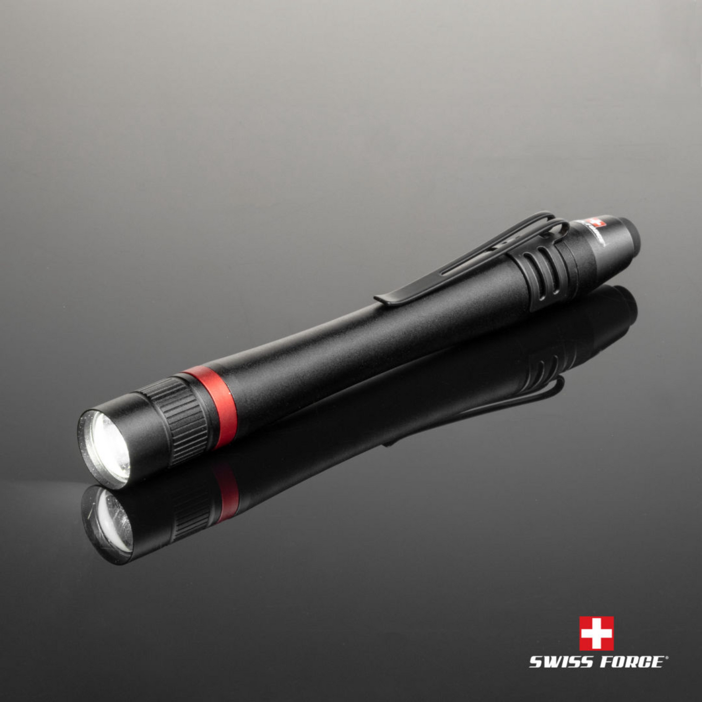 Swiss Force® Antares Mini Flashlight w/Pen Clip