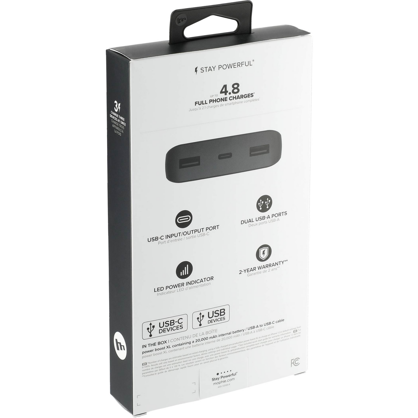mophie® Power Boost 20,000 mAh Power Bank with USB-C Port