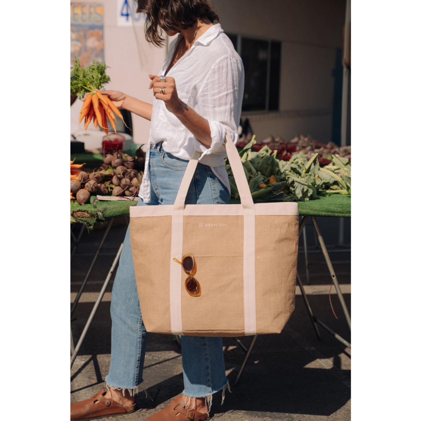 KEEPCOOL® Nairobi Jute Shopper Cooler