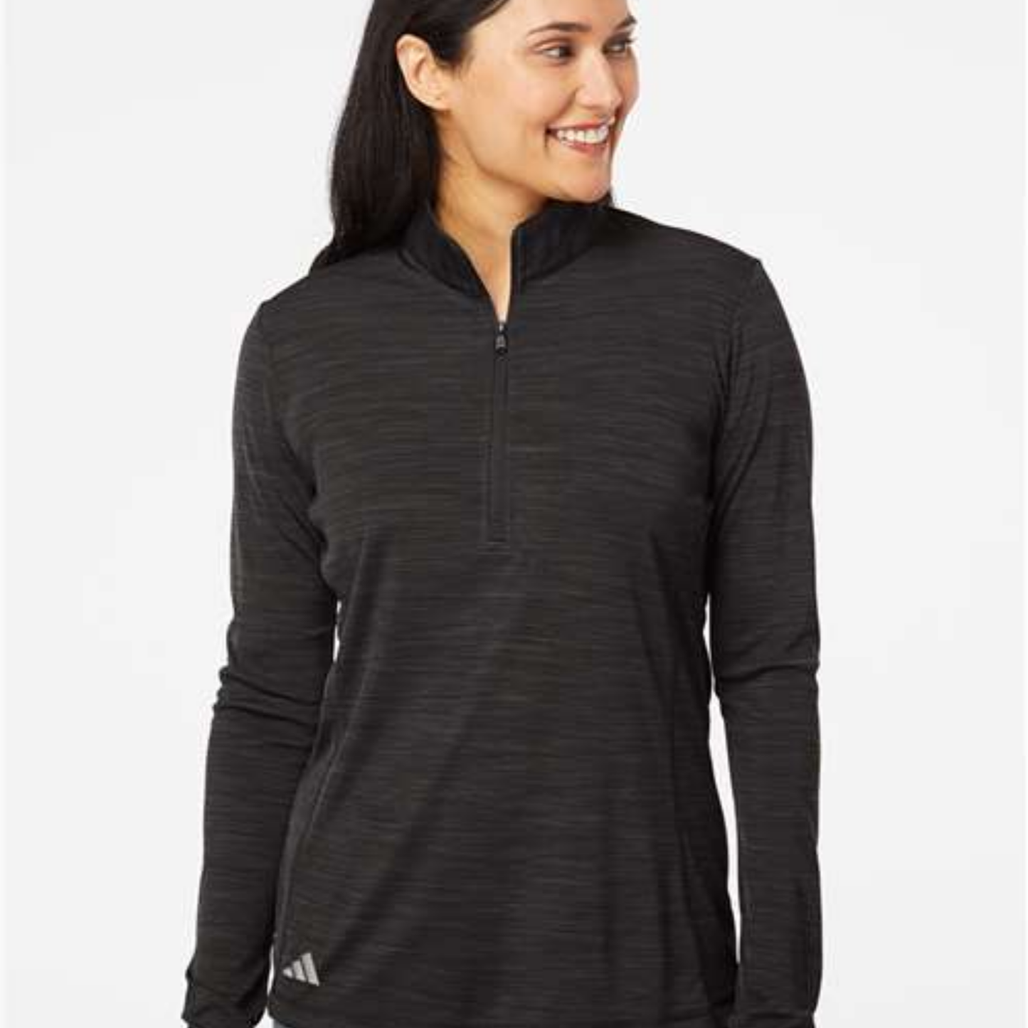 A476 - Adidas Women's Lightweight Mélange Quarter-Zip Pullover