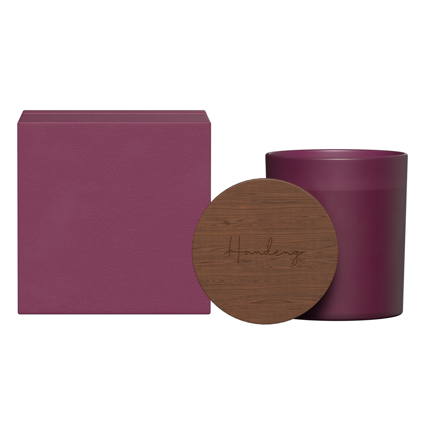 LF101 - Summit Glass Candle with Acacia Wood Lid
