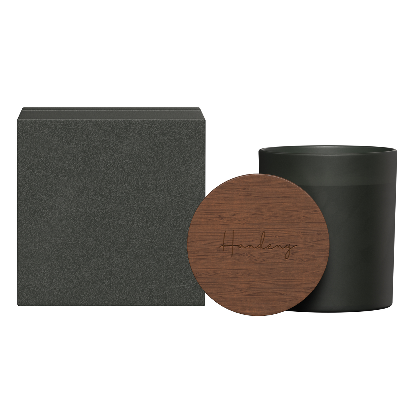 LF101 - Summit Glass Candle with Acacia Wood Lid