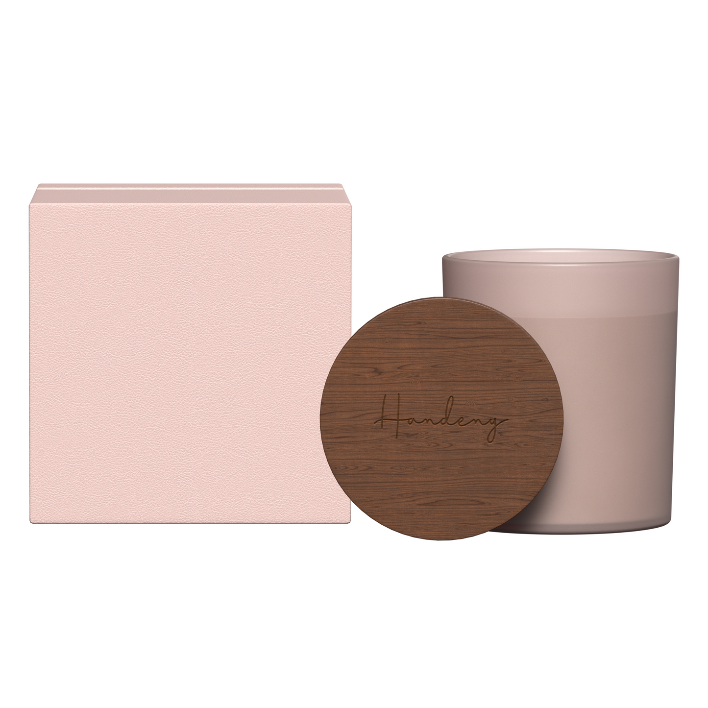 LF101 - Summit Glass Candle with Acacia Wood Lid