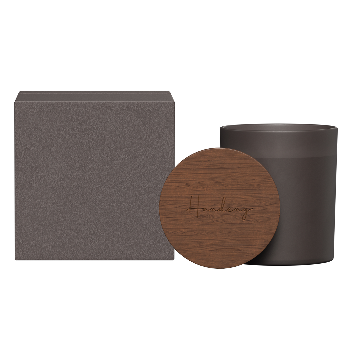 LF101 - Summit Glass Candle with Acacia Wood Lid
