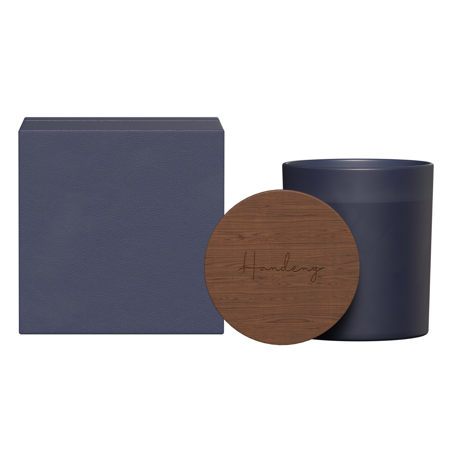 LF101 - Summit Glass Candle with Acacia Wood Lid