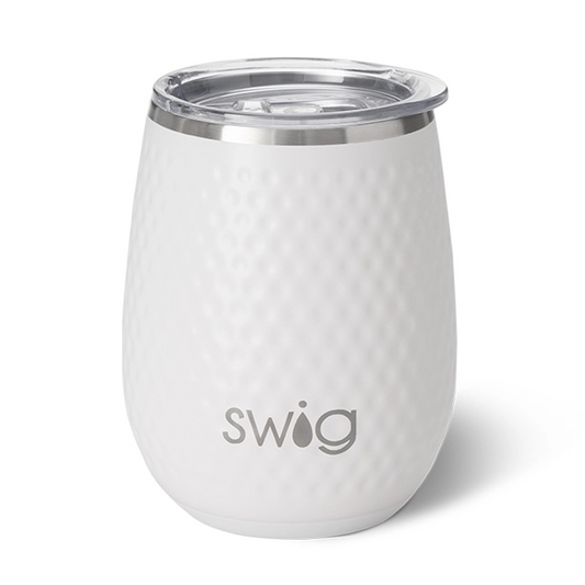 14 Oz. Swig Life Golf Stainless Steel Stemless Wine Tumbler
