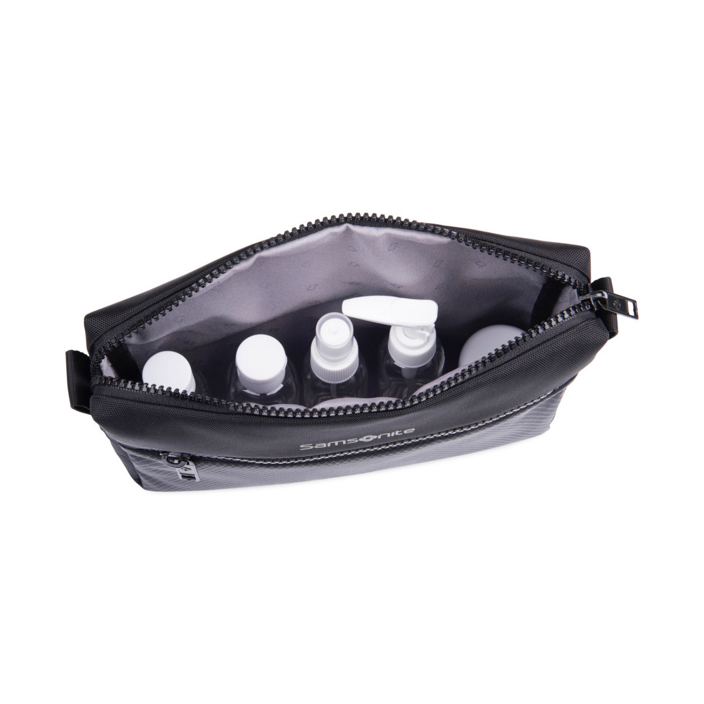 Samsonite Zippered Pouch and 6 Piece Travel Bottle Set