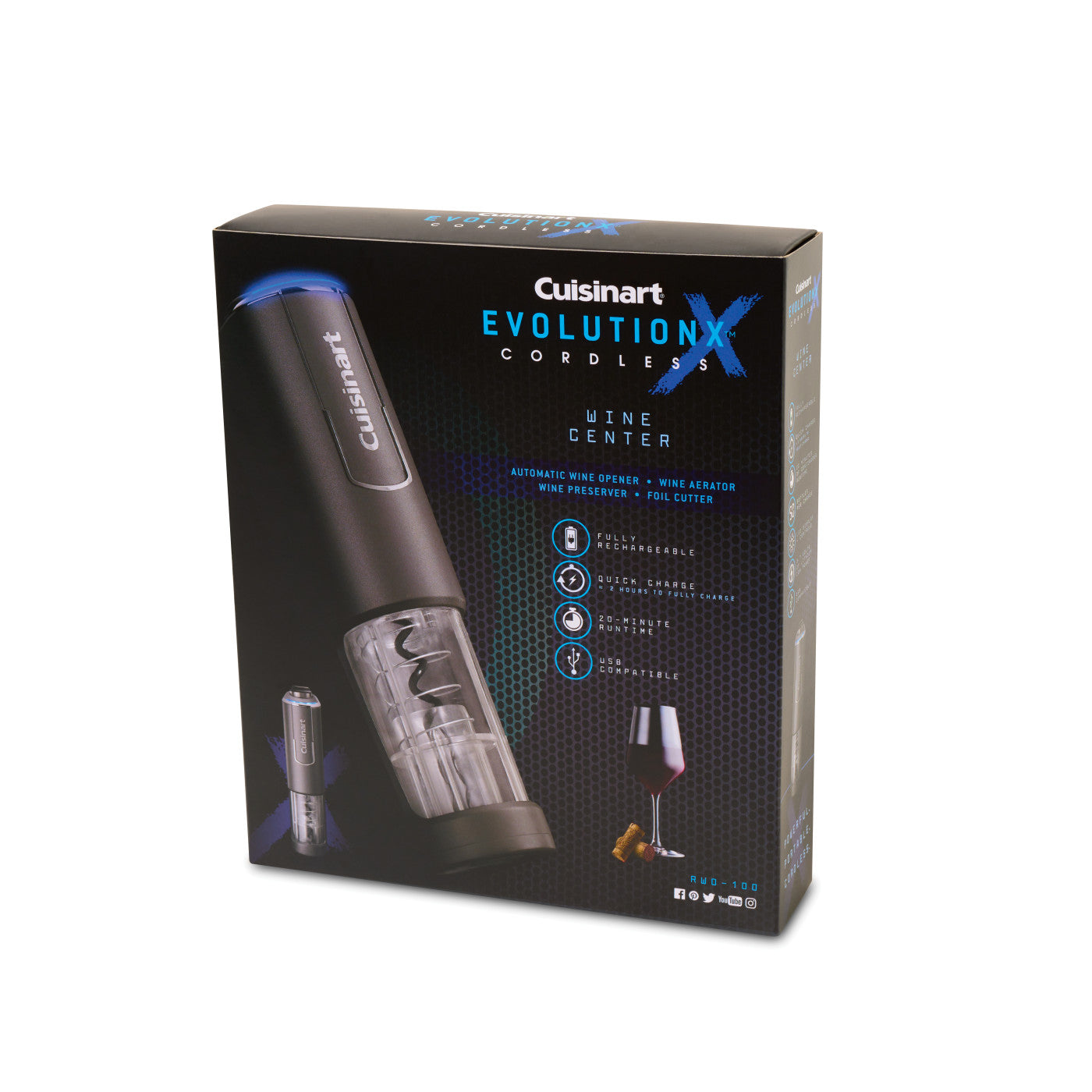 Cuisinart® EvolutionX Cordless 4-in-1 Wine Opener