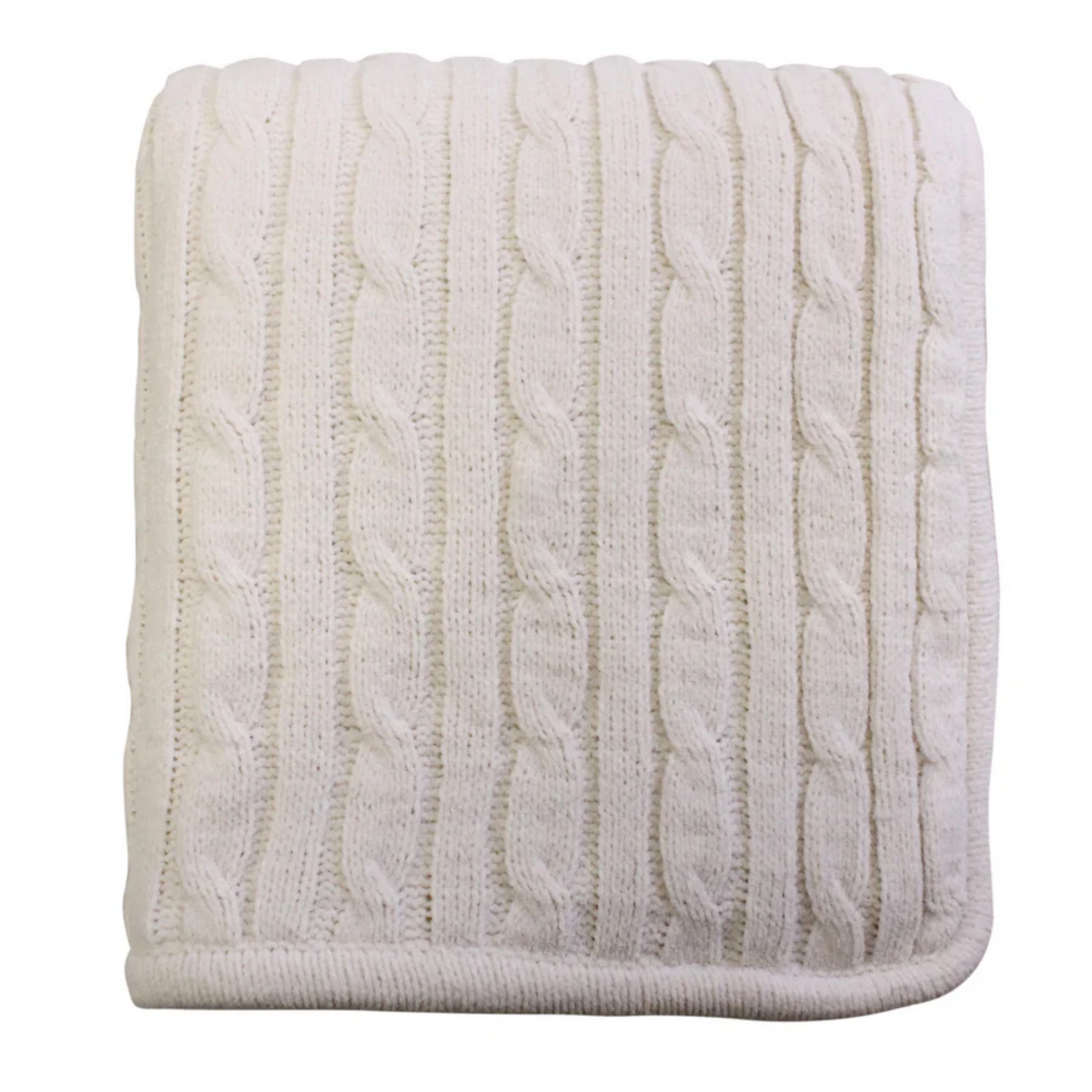 Cable Knit Lambswool Throw