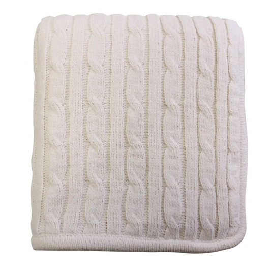 Cable Knit Lambswool Throw