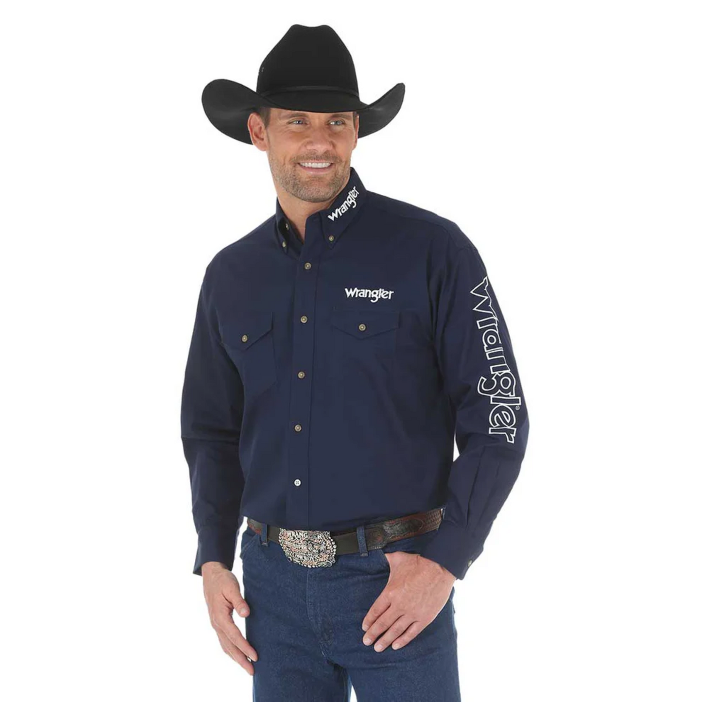 WRANGLER® Men’s Logo Long Sleeve Shirt