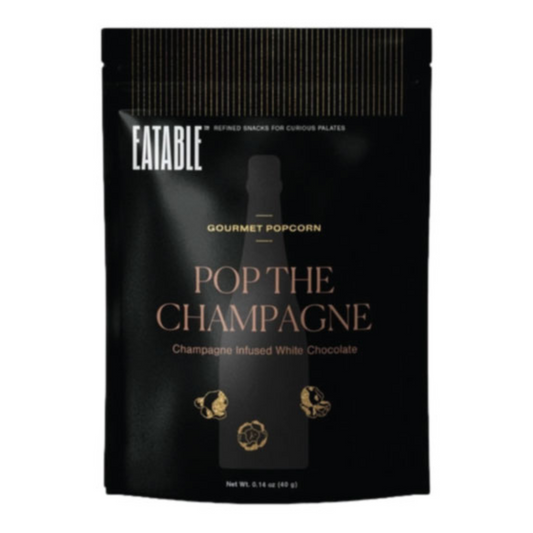 EATABLE - Mini Pop the Champagne - Gourmet White Chocolate Popcorn