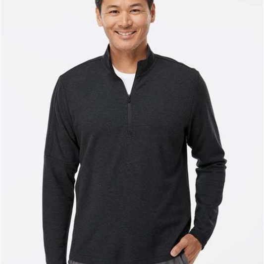 A554 - Adidas 3-Stripes Quarter-Zip Sweater