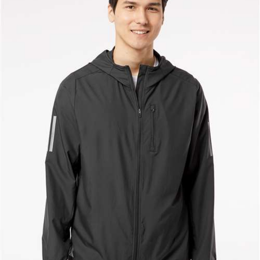 A524 - Adidas Hooded Full-Zip Windbreaker