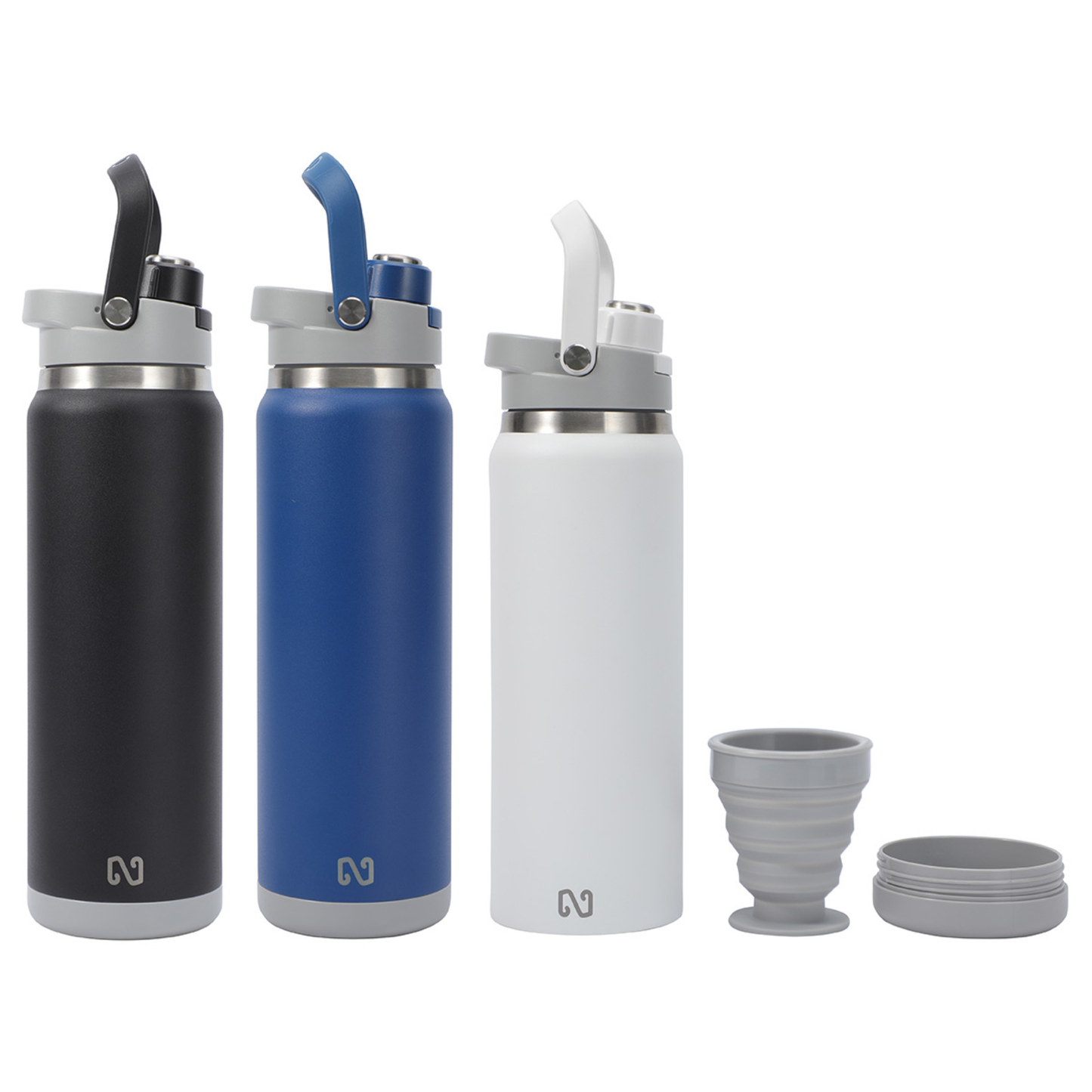 NAYAD® Crusade 28 oz Stainless Steel Double-Wall Bottle with Hidden Cup