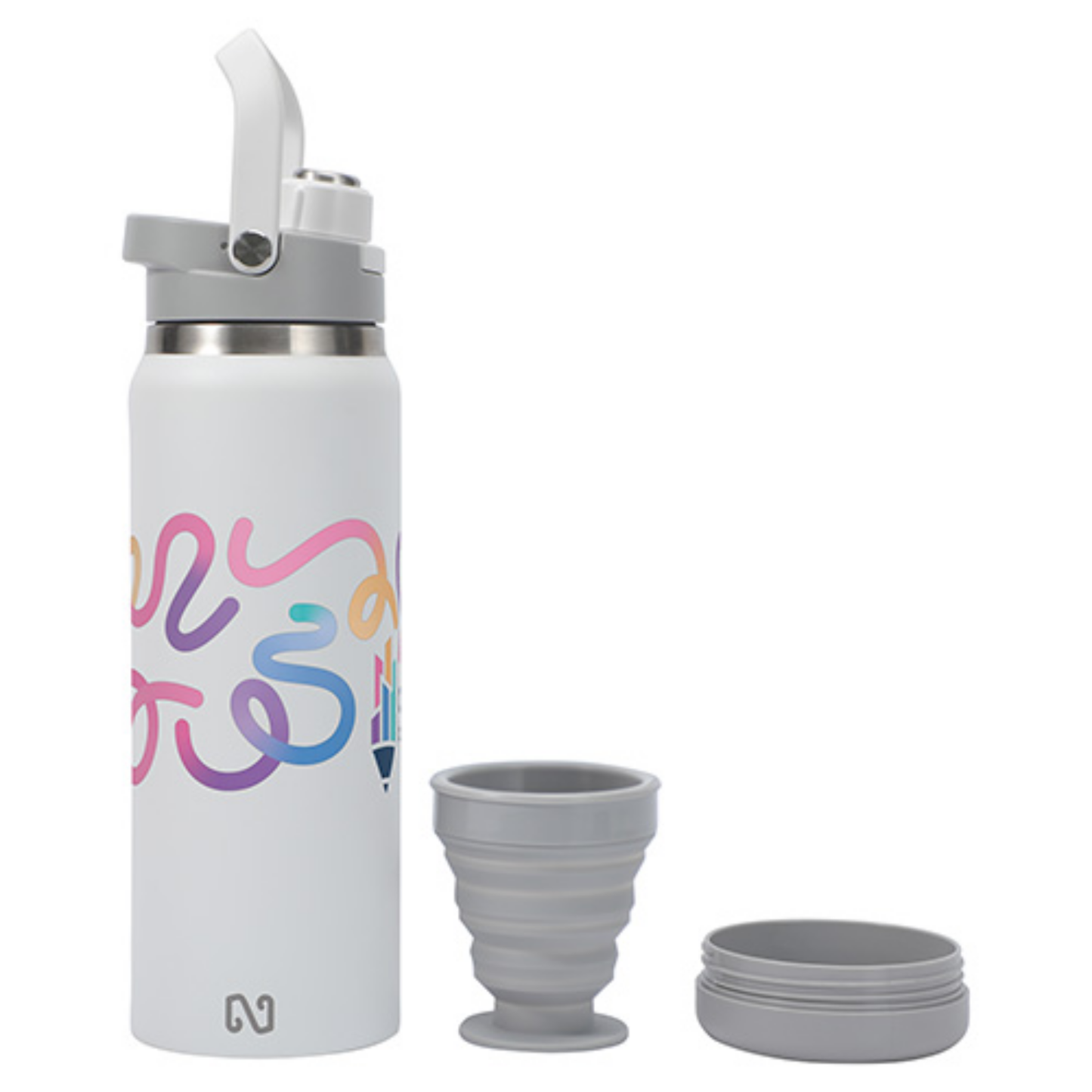NAYAD® Crusade 28 oz Stainless Steel Double-Wall Bottle with Hidden Cup