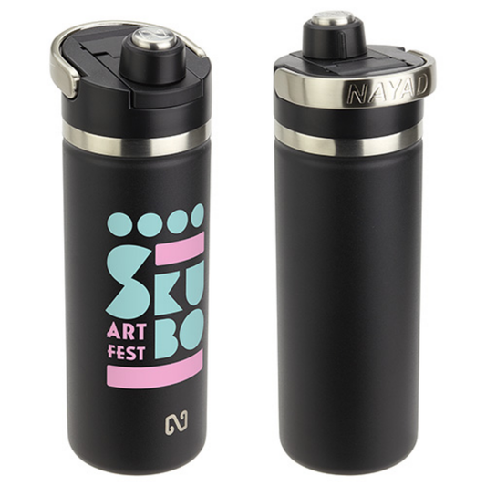 NAYAD® Traveler 18 oz Stainless Double-wall Bottle with Twist-Top Spout