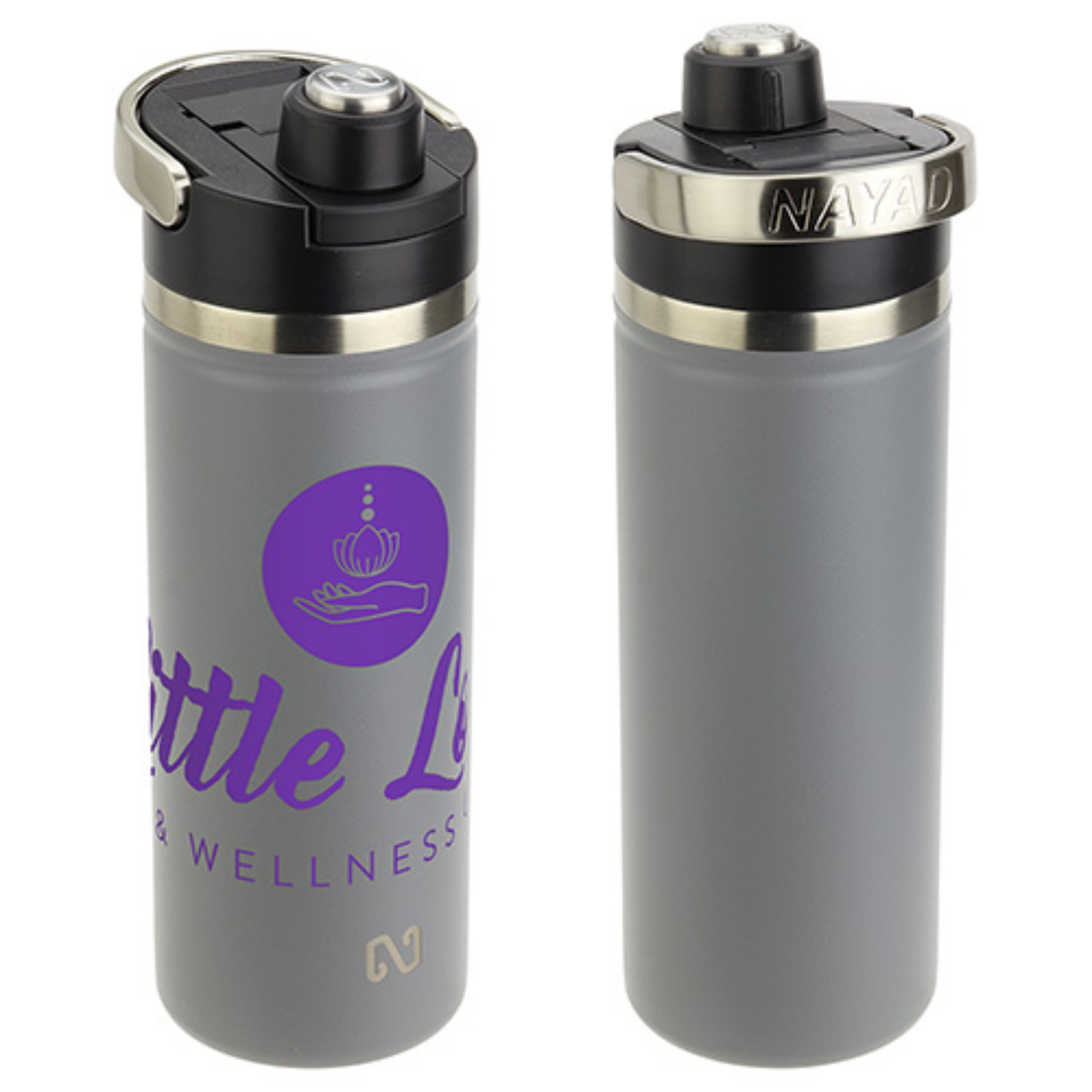 NAYAD® Traveler 18 oz Stainless Double-wall Bottle with Twist-Top Spout
