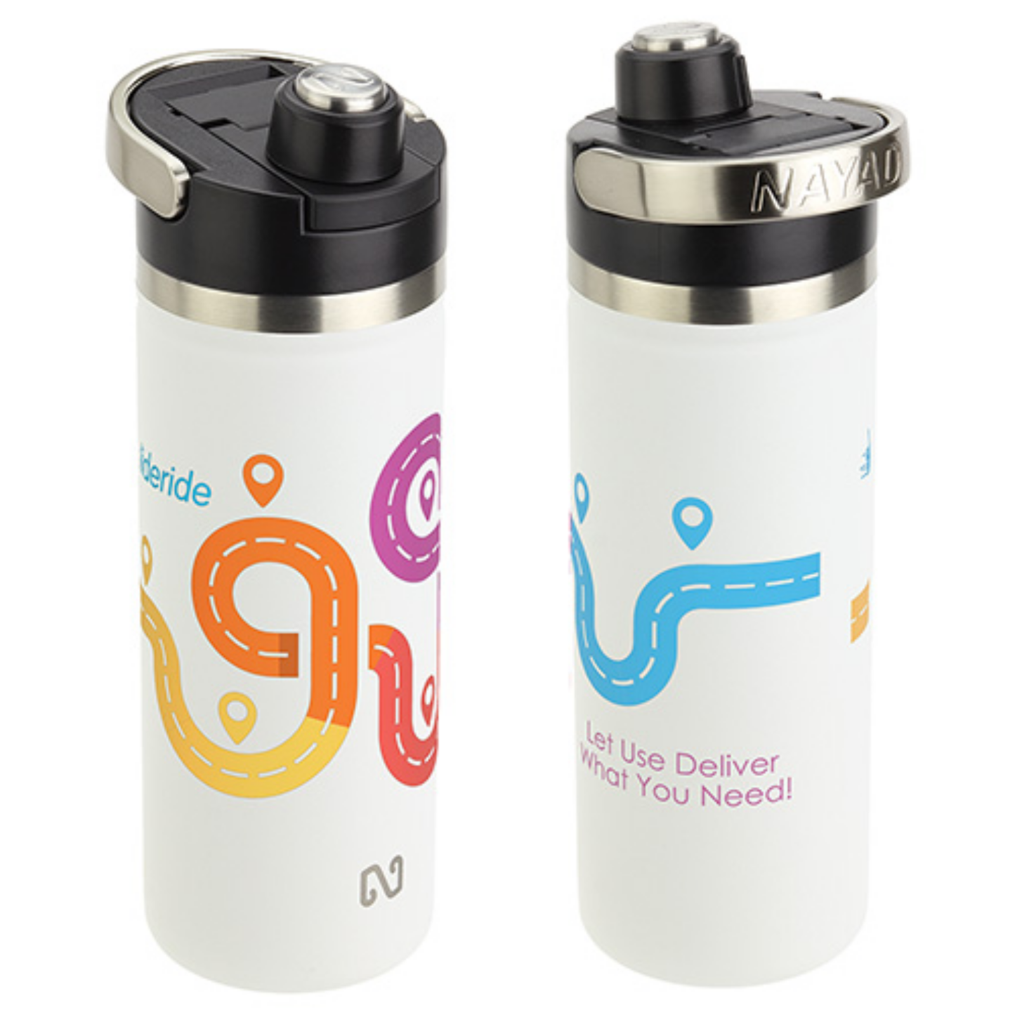 NAYAD® Traveler 18 oz Stainless Double-wall Bottle with Twist-Top Spout