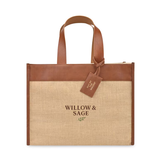 Out of The Woods® Jute Trim Box Tote