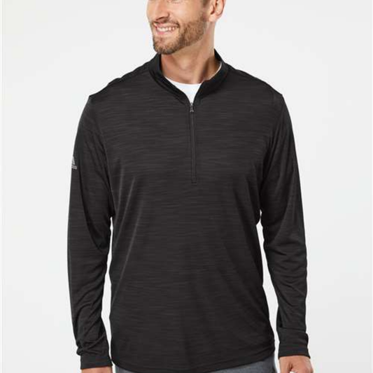 A475 - Adidas Lightweight Mélange Quarter-Zip Pullover