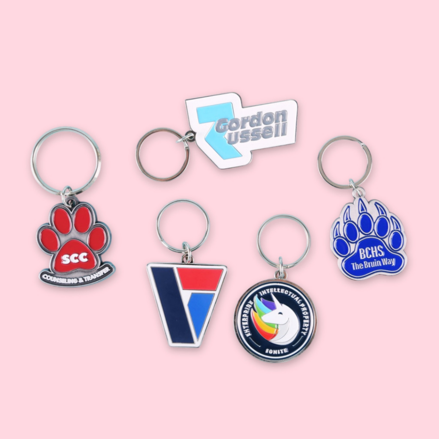 DSKY2 - 1.75" x 1.75" Diestruck Soft Enamel Keychain