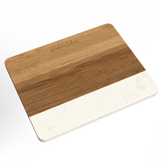 LF103 - Brooke Acacia Wood and Faux Marble Cutting Board