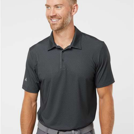 A498 - Adidas Diamond Dot Print Polo