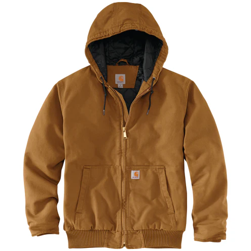 Carhartt Loose Fit Washed Duck Quilt Lined Active Jac