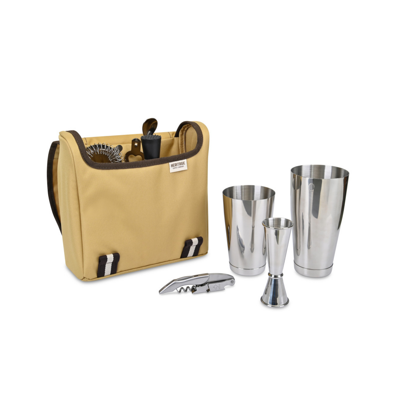 Heritage Supply Traveling Mixologist Tote Kit