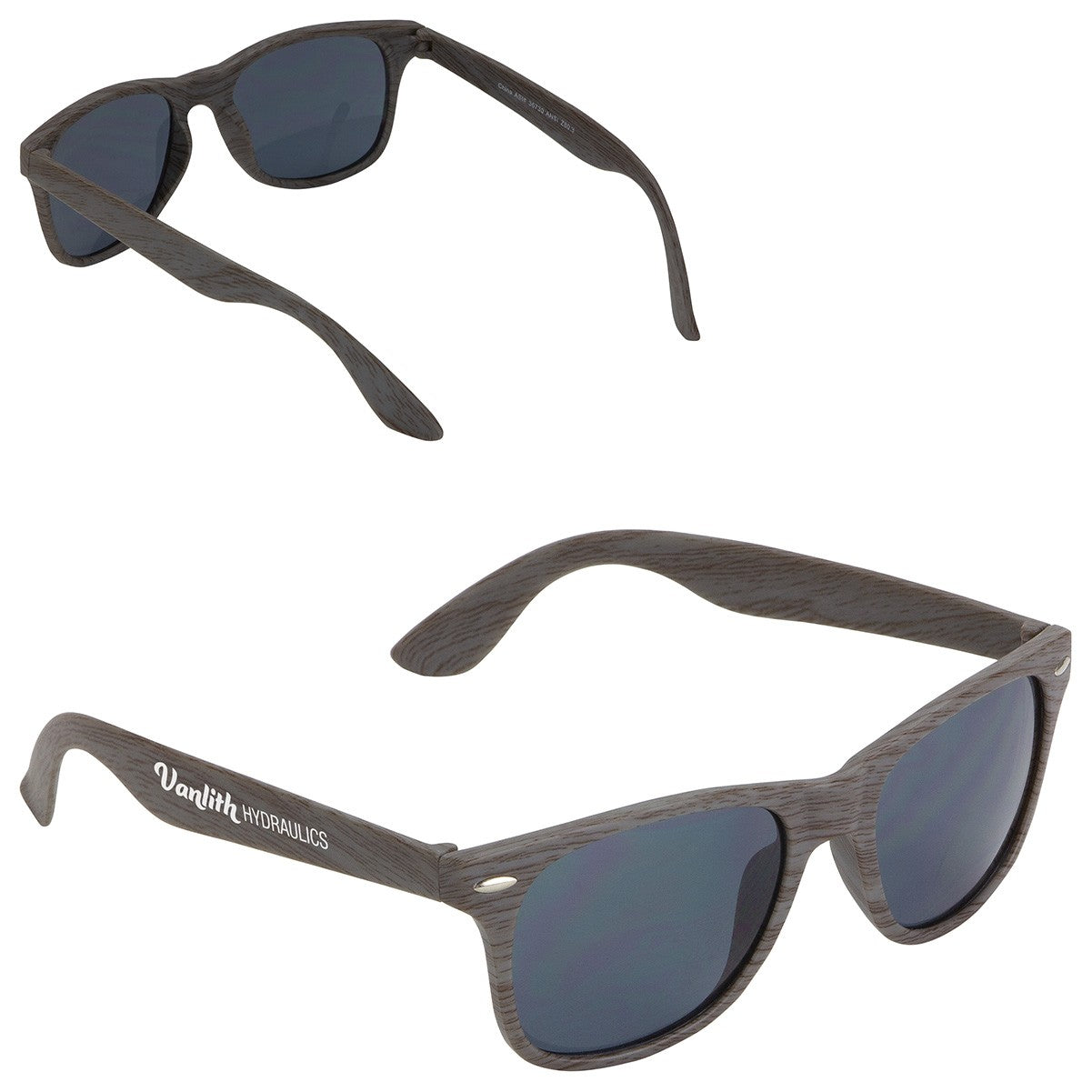 Sebring UV400 Wood Grain Sunglasses