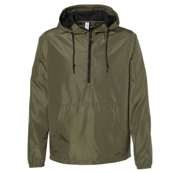 Independent Trading Co. - Lightweight Quarter-Zip Windbreaker Pullover Jacket